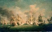 Richard Paton The Battle of Barfleur, 19 May 1692 oil painting on canvas